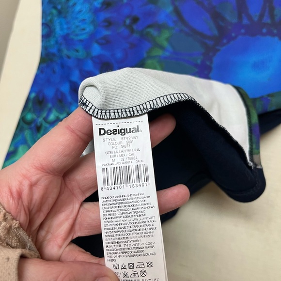 Desigual M blue/green walking all Together is more easy dress - Picture 6 of 14